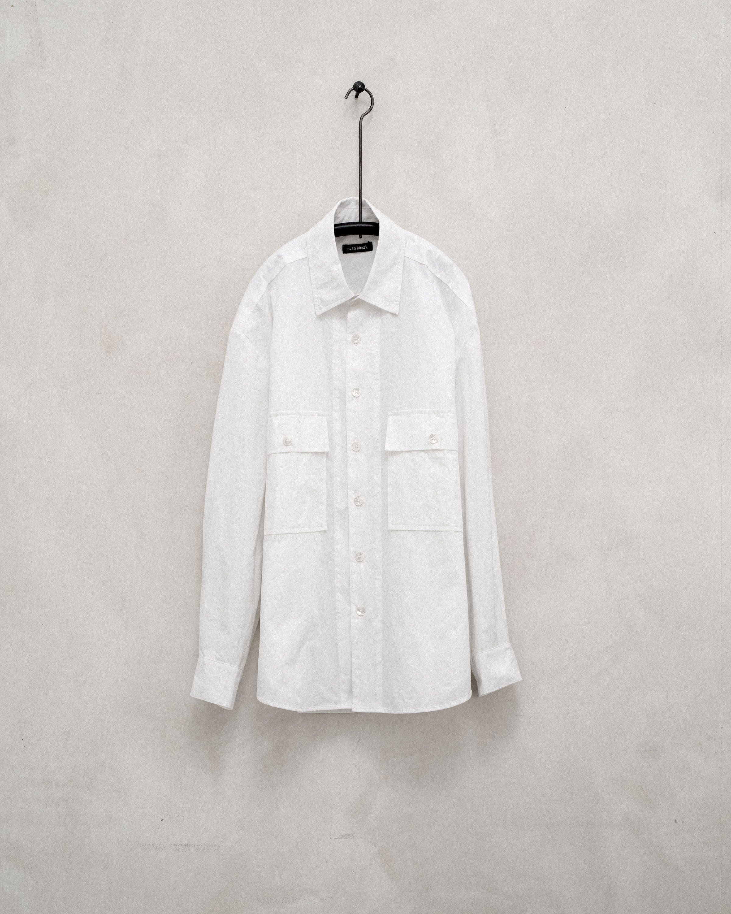 Big Shirt - Organic Cotton Typewriter Cloth, White – evan kinori