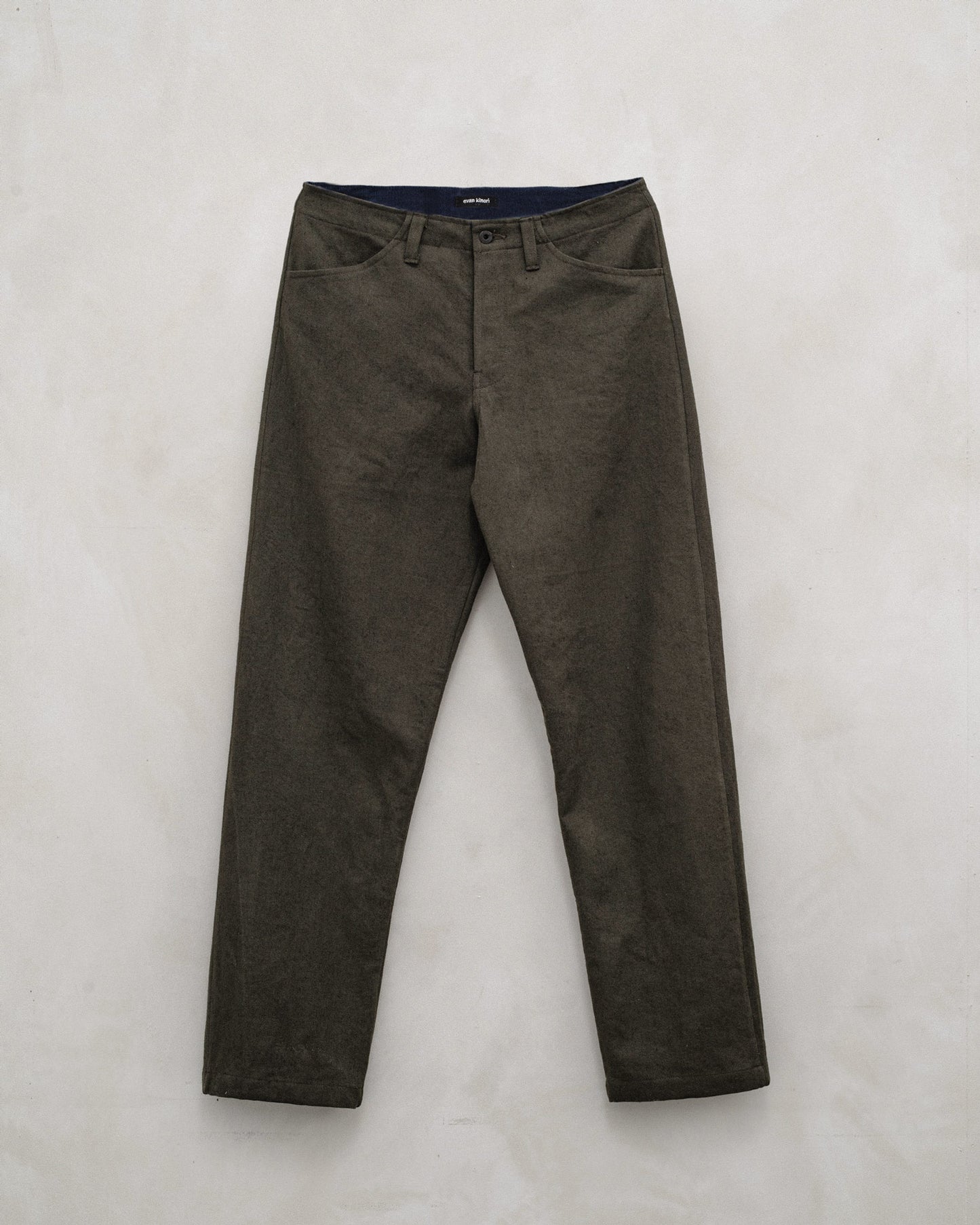 Four Pocket Pant - Cotton/Linen Gabardine, Dark Olive
