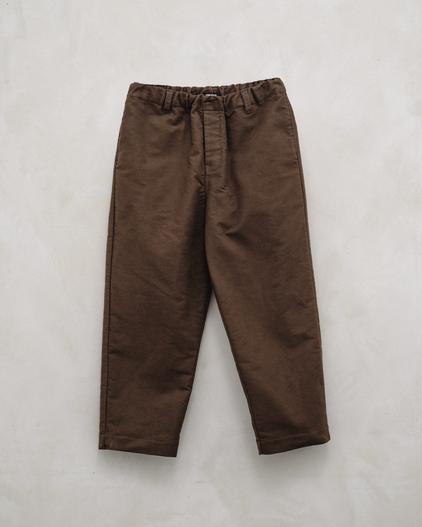 Elastic Pant - Organic Cotton Moleskin, Brown