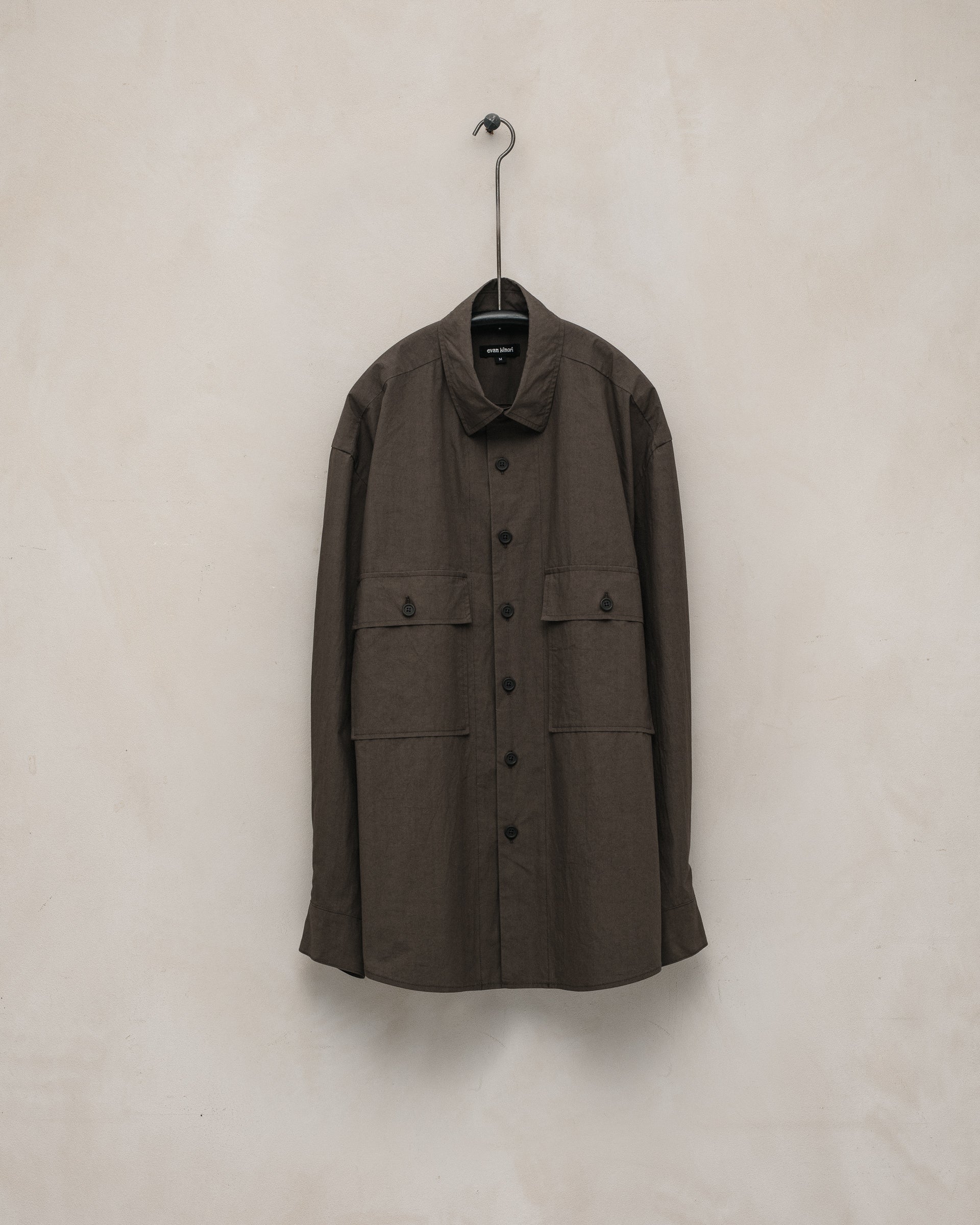 Big Shirt - Organic Cotton Typewriter, Anthracite – evan kinori