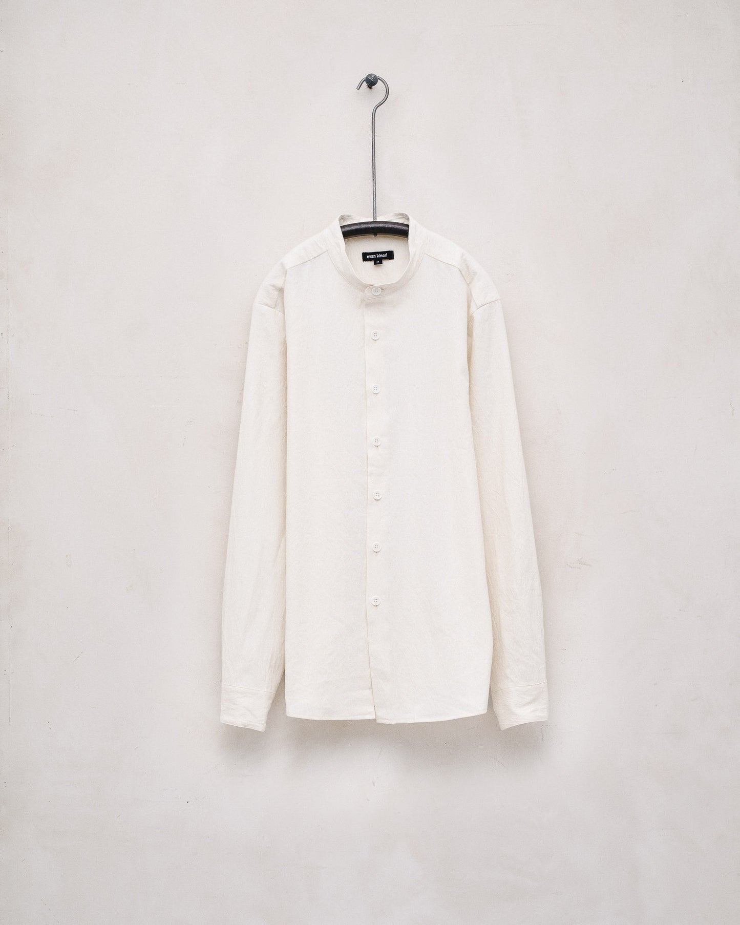 Band Collar Shirt - Organic Cotton/Hemp Muslin