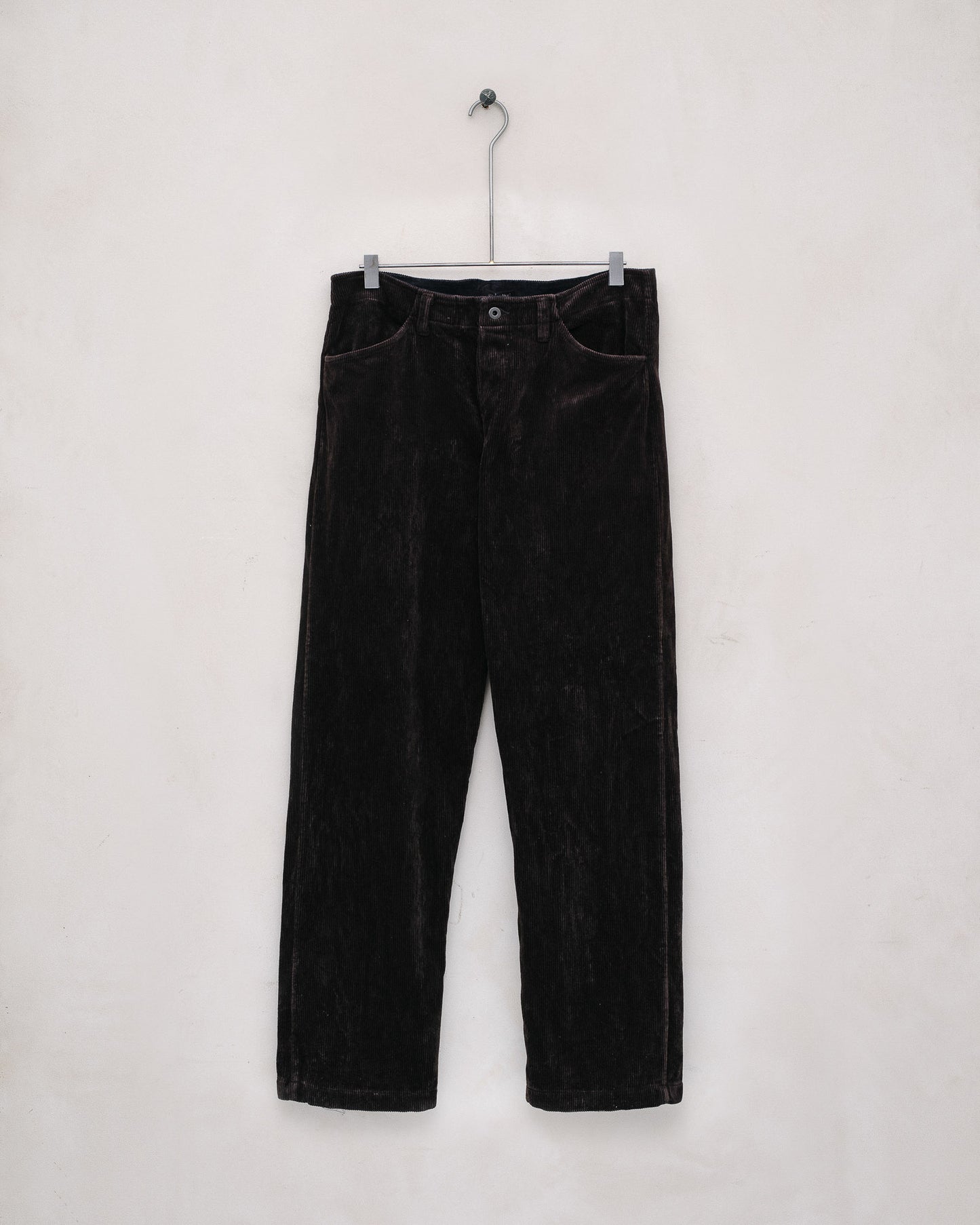Four Pocket Pant - Cotton Corduroy, Dark Taupe (Mud Dye)