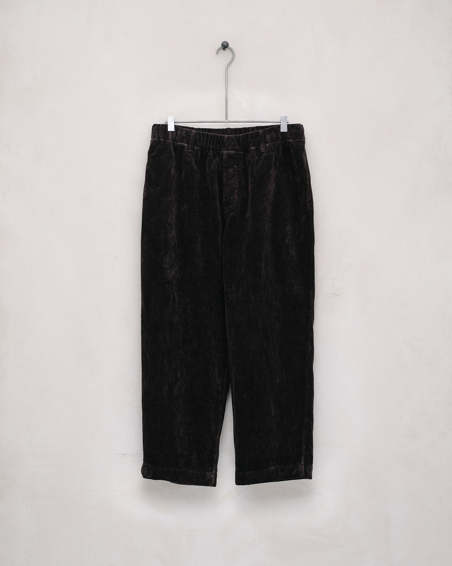 Elastic Pant - Cotton Corduroy, Dark Taupe (Mud Dye)
