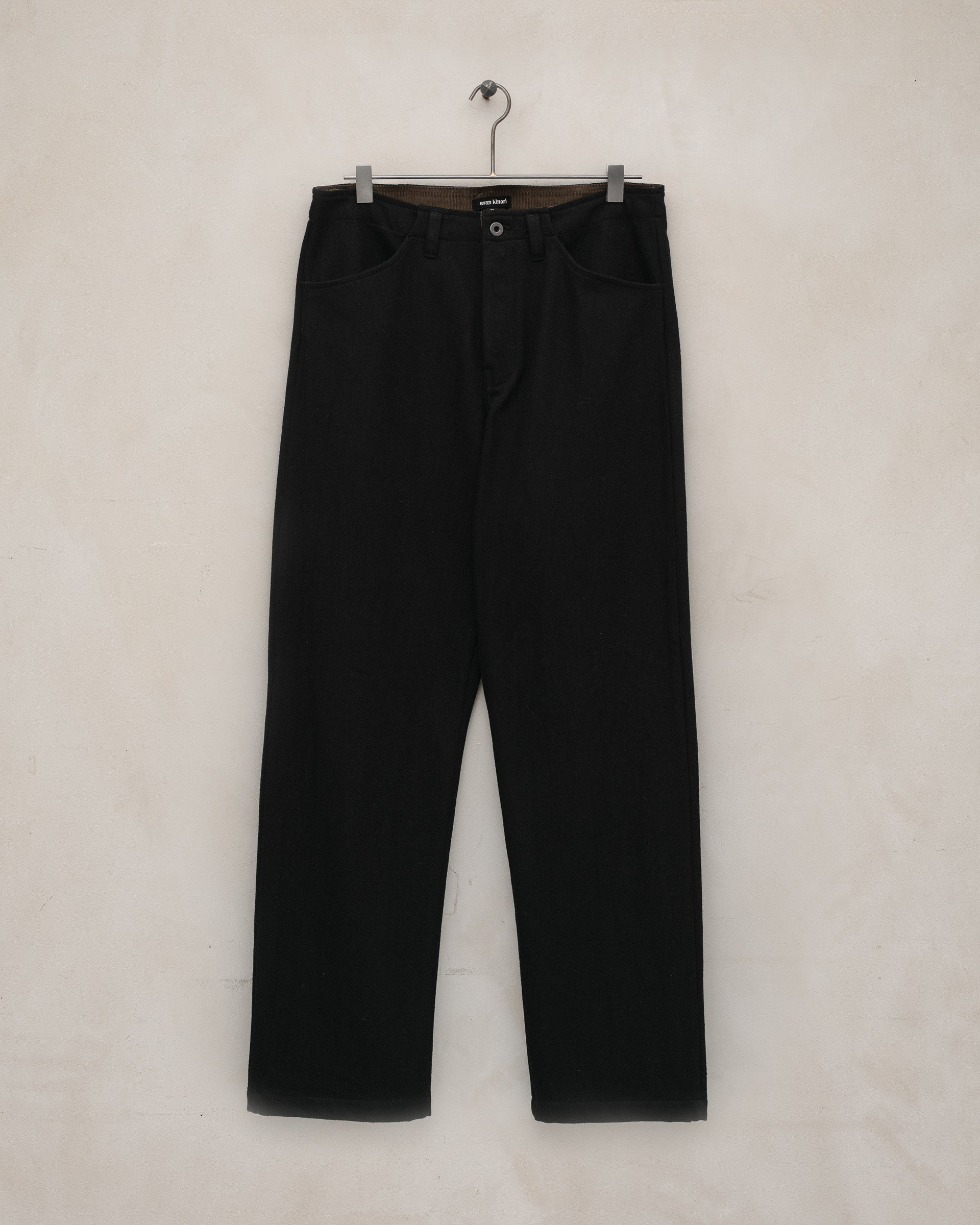 Four Pocket Pant - Cotton Kersey, Black – evan kinori