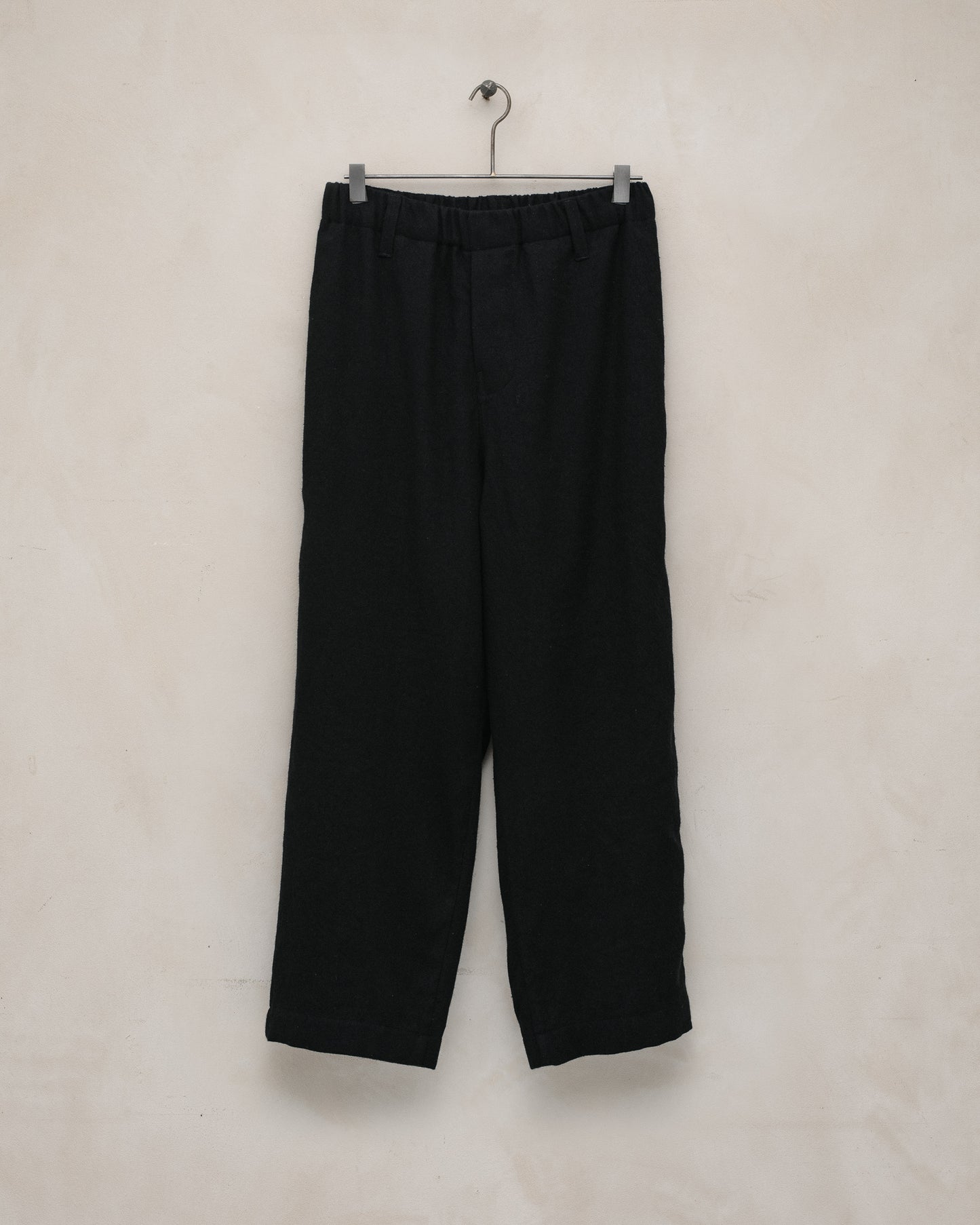 Elastic Pant - Cashmere/Linen Twill, Black