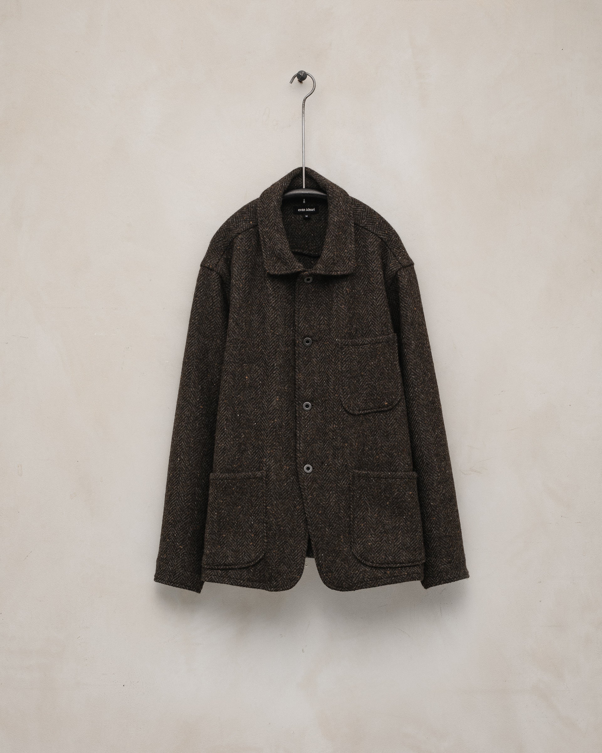 ジャケット・アウター evankinori Three Pocket Jacket Evan Kinori Three Pocket Jacket Washi Twill Brown – MAN-TLE