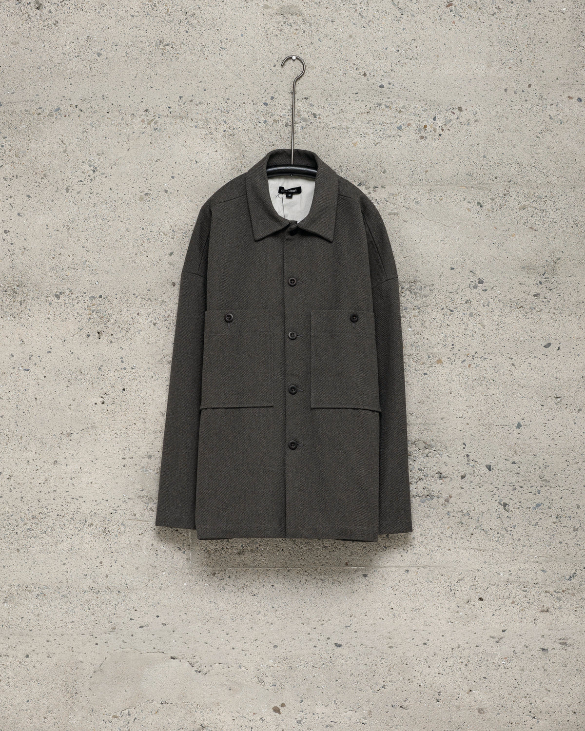 Field Shirt Two - Top Dyed Cotton Kersey, Olive Heather
