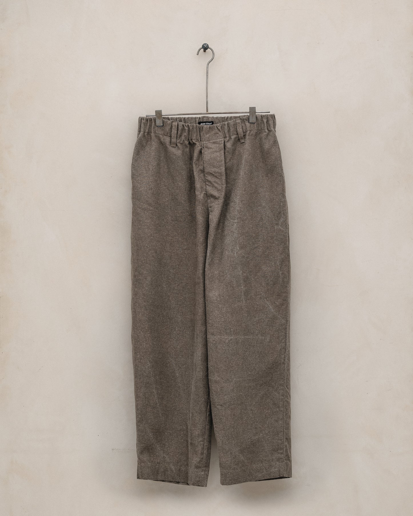 Elastic Pant - Natural Dye Silk/Linen Broadcloth, Iron (Persimmon/Iron Natural Dye)
