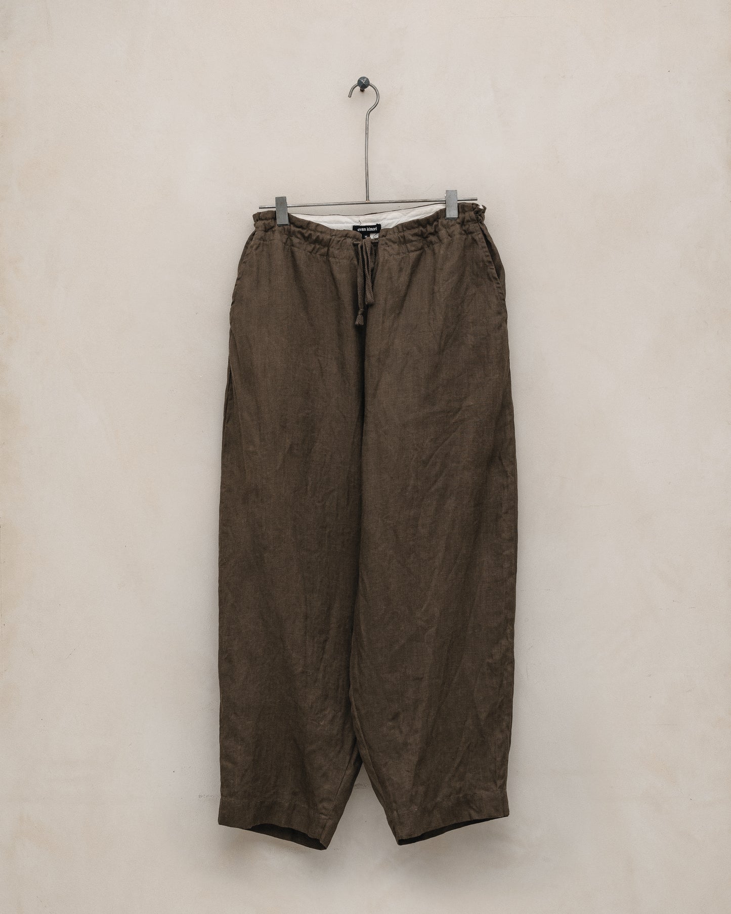 Drawstring Pant - Sumi Ink Hemp Twill, Dark Olive