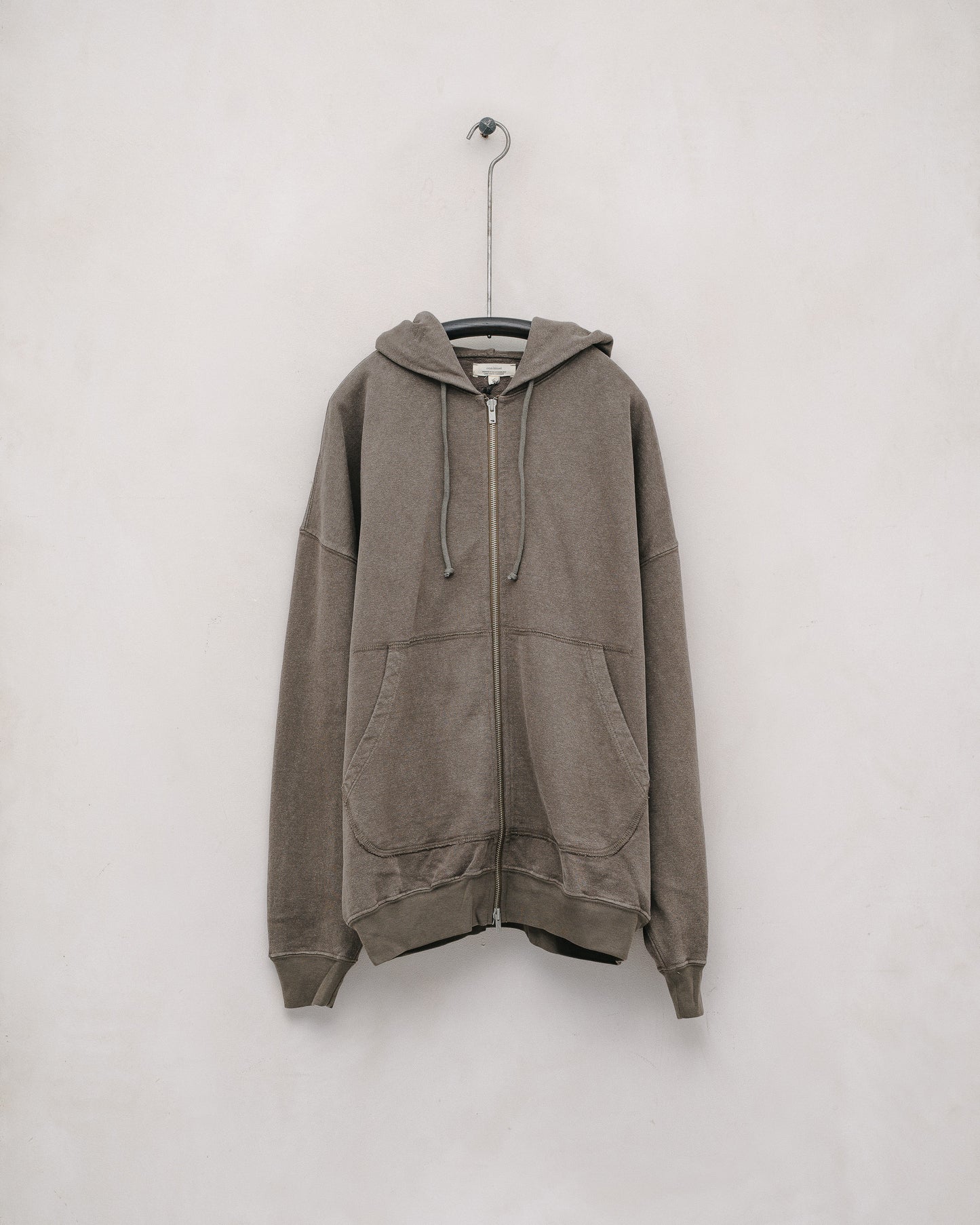 Zip Hooded Sweatshirt - Taupe