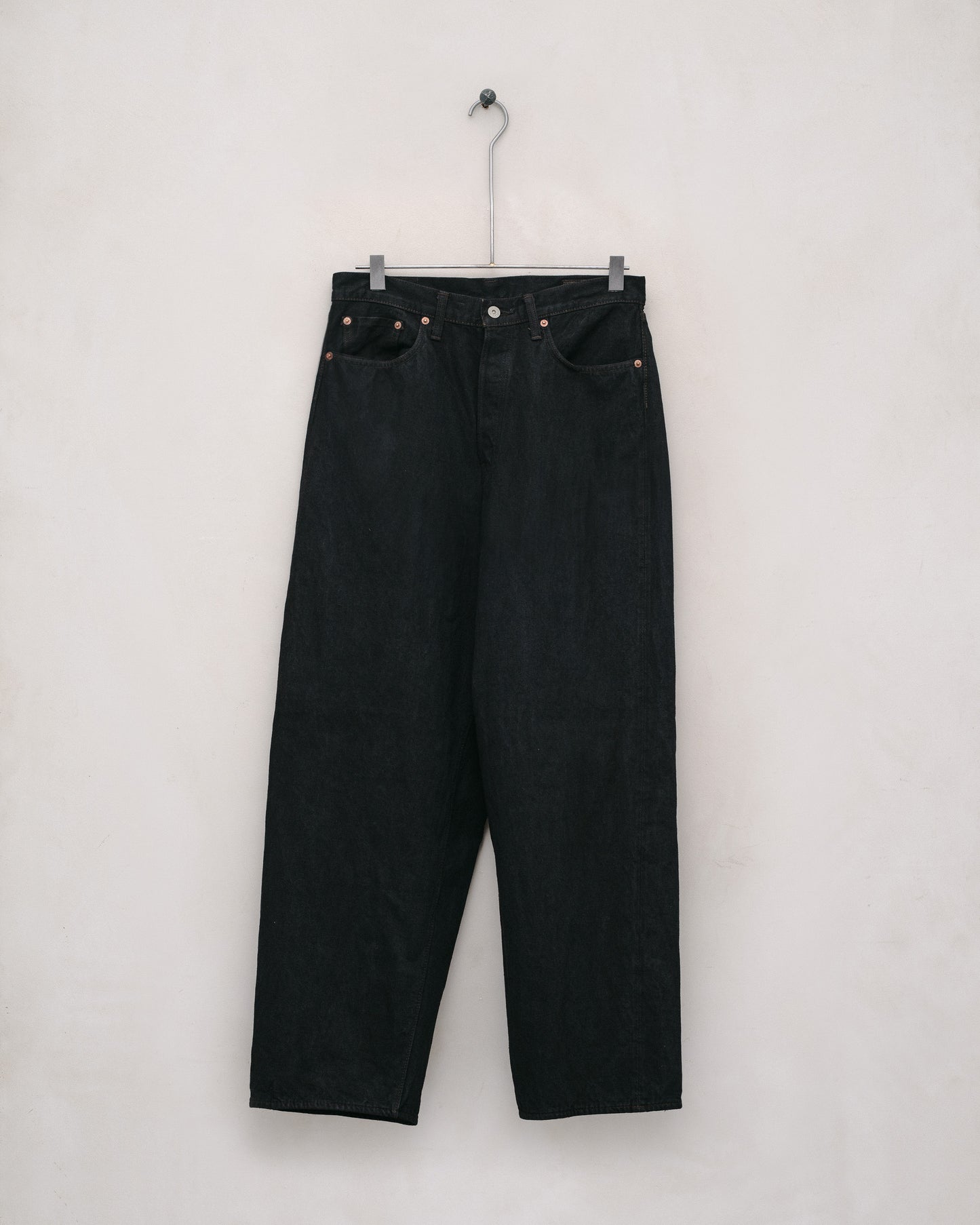 orSlow Wide Leg Jean - One Wash Denim, Mud Dye