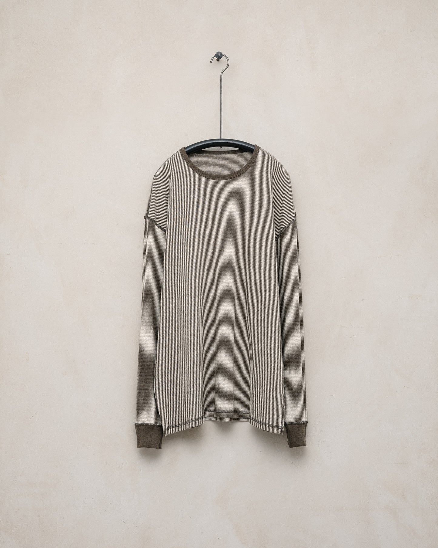 Long Sleeve Tee - Taupe/Natural