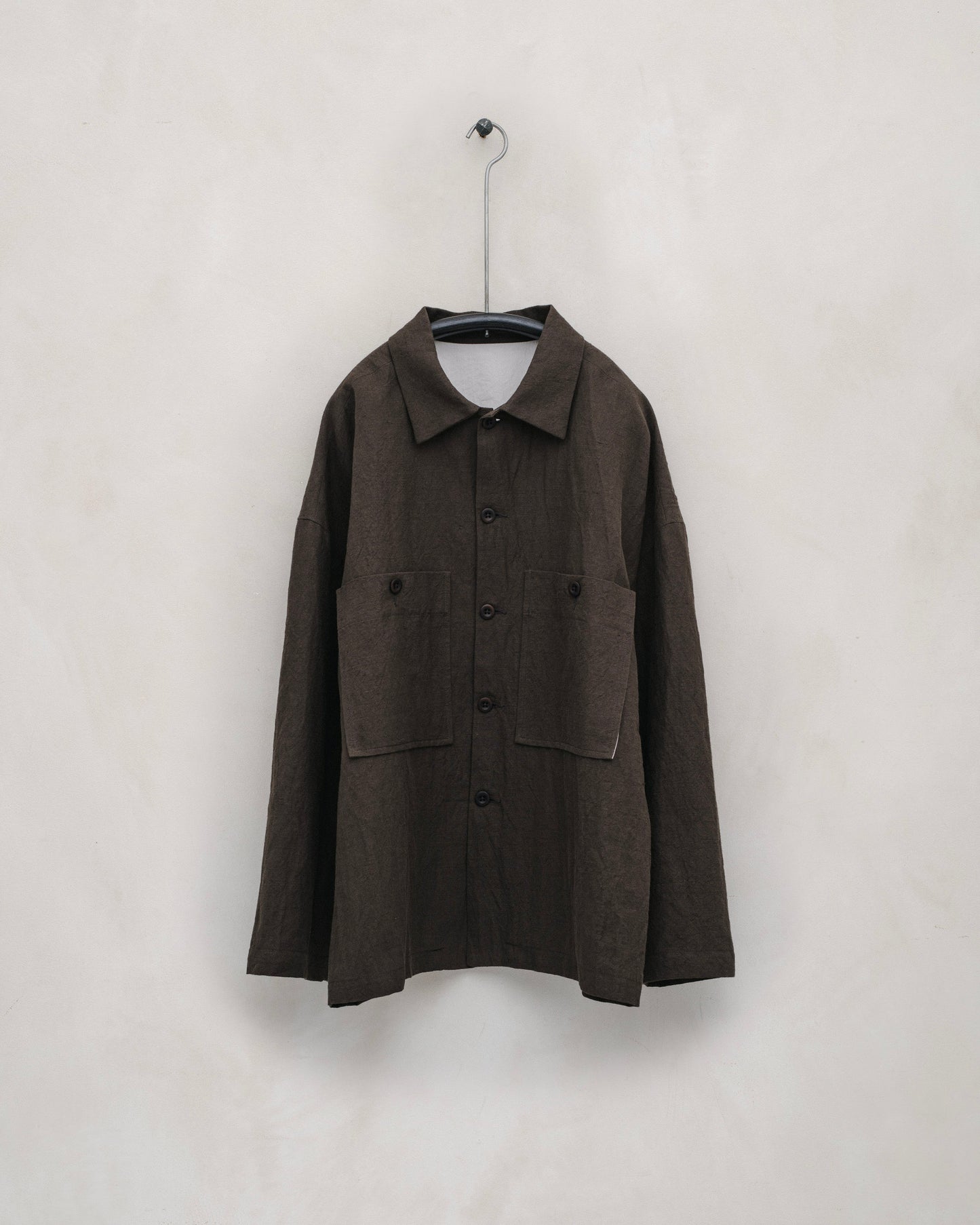 Field Shirt Two - Organic Cotton/Hemp Twill, Anthracite