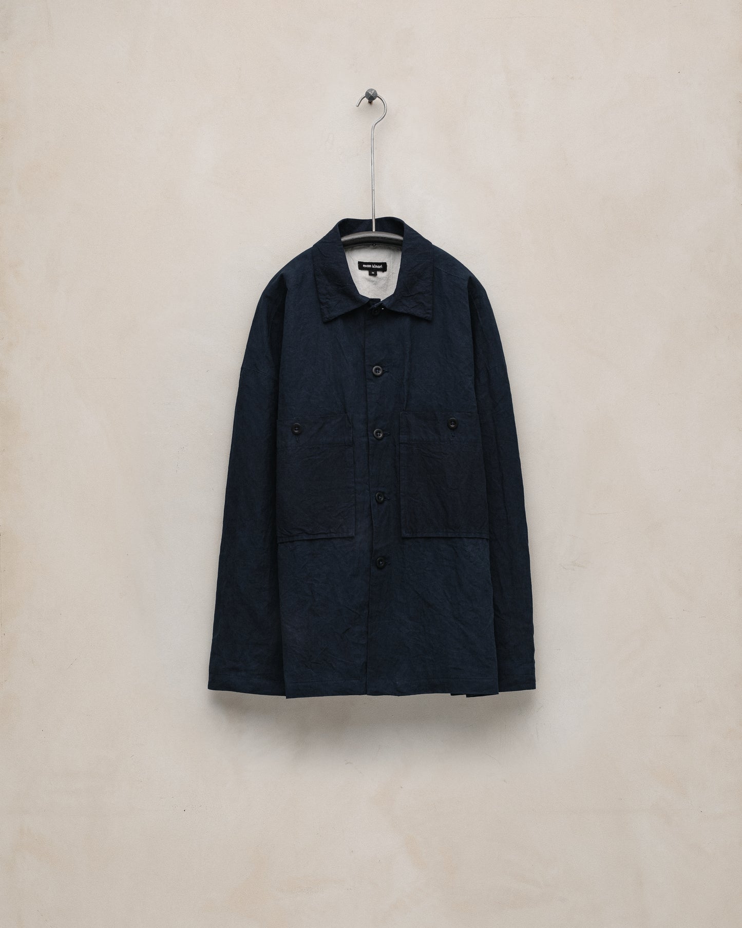 Field Shirt Two - Lightweight Washi Canvas (Natural Indigo), Indigo