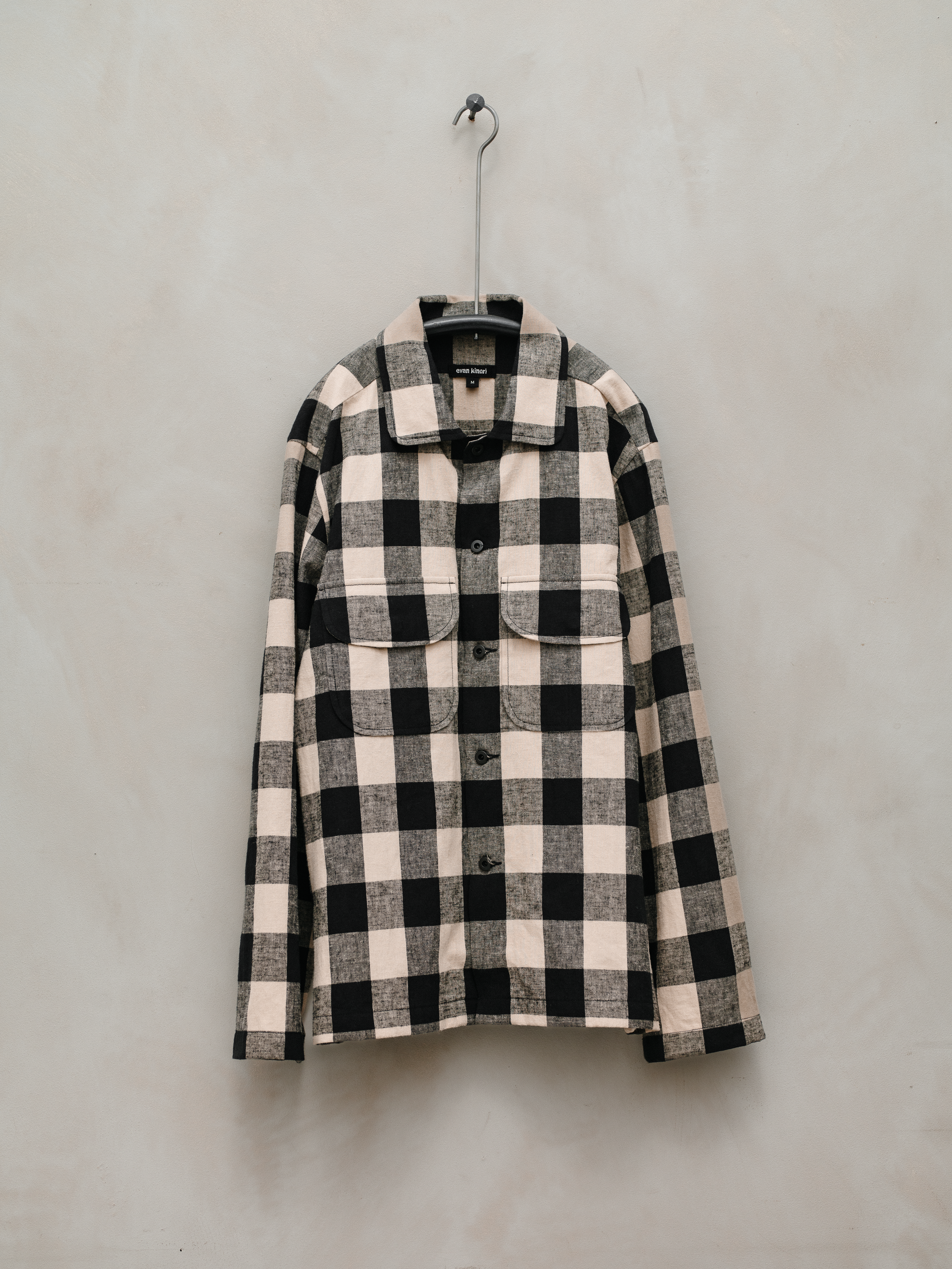 Field Shirt - Cotton/Linen Check – evan kinori