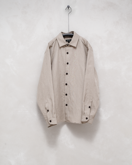 Flat Hem Shirt - Wool/Linen Twill