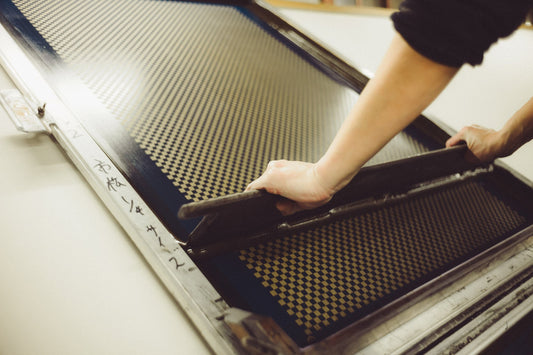 natural pigment screen-printing in Kyoto