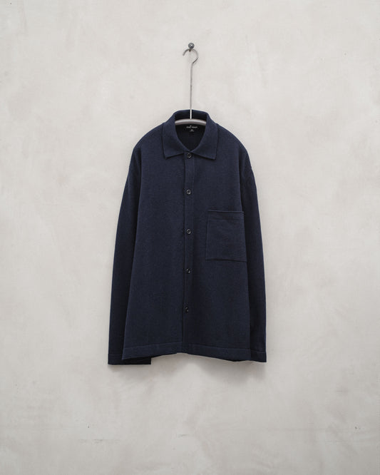 Cashmere Button Down - Cashmere/Lambswool, Navy
