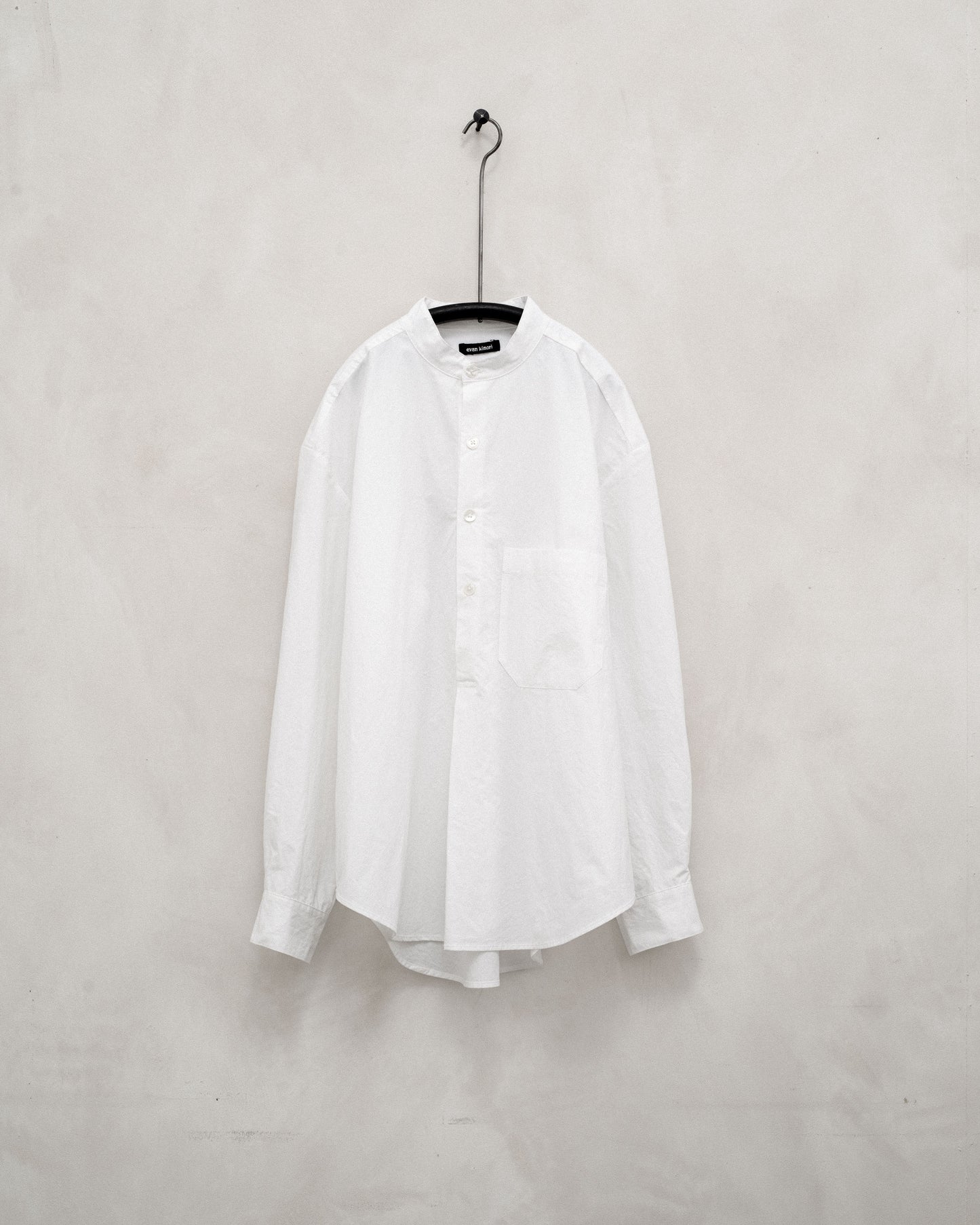 Popover Shirt - Organic Cotton Typewriter Cloth, White