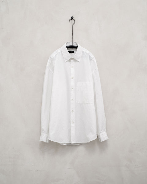 Big Shirt Two - Organic Cotton Typewriter Cloth, White – evan kinori