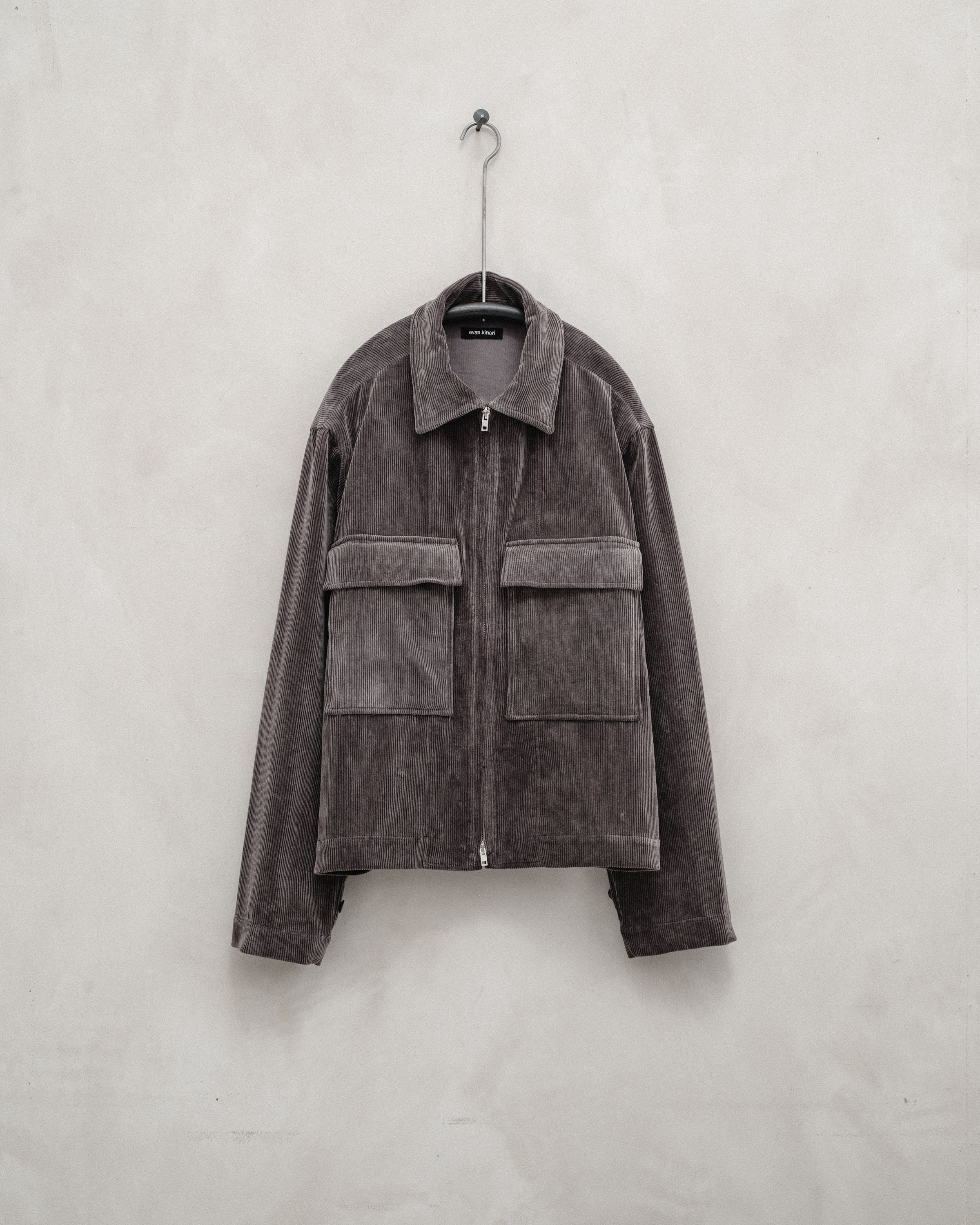 Field Shirt - Cotton Corduroy, Dark Taupe – evan kinori