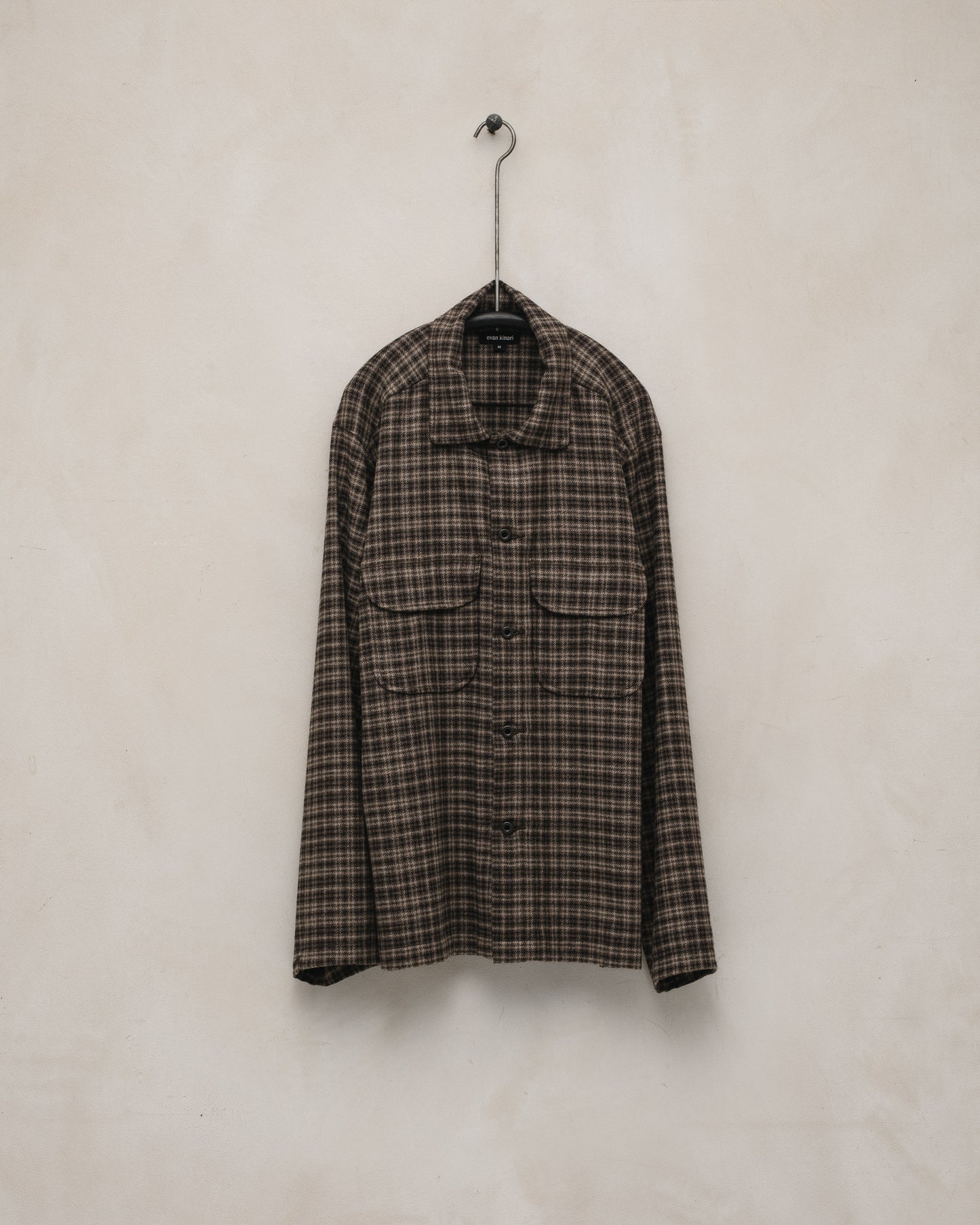 Field Shirt - Irish Wool Flannel, Brown/Beige