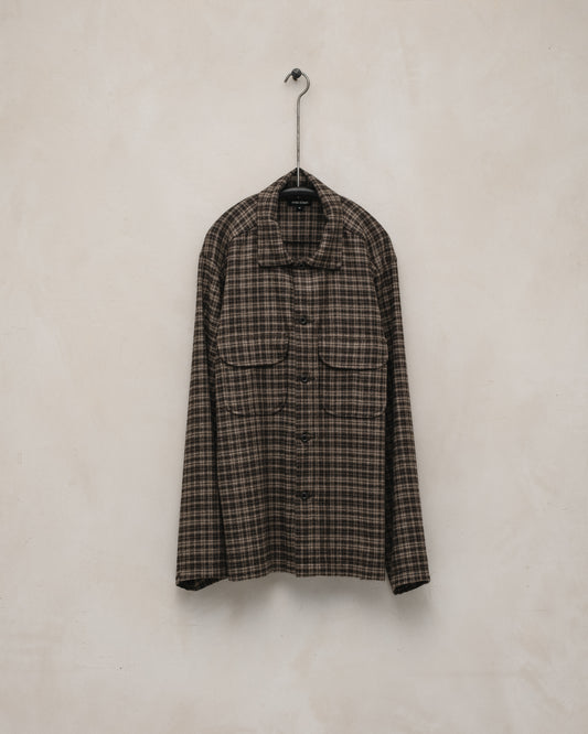 Field Shirt - Irish Wool Flannel, Brown/Beige