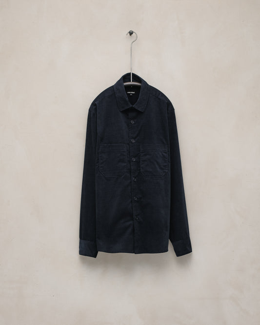 Two Pocket Shirt - Organic Cotton Pinwale Corduroy, Navy