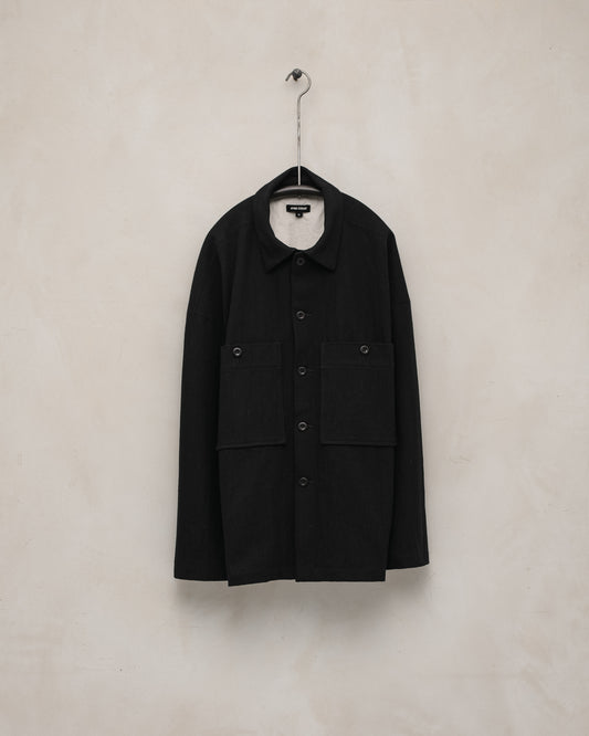 Field Shirt Two - Cotton Kersey, Black