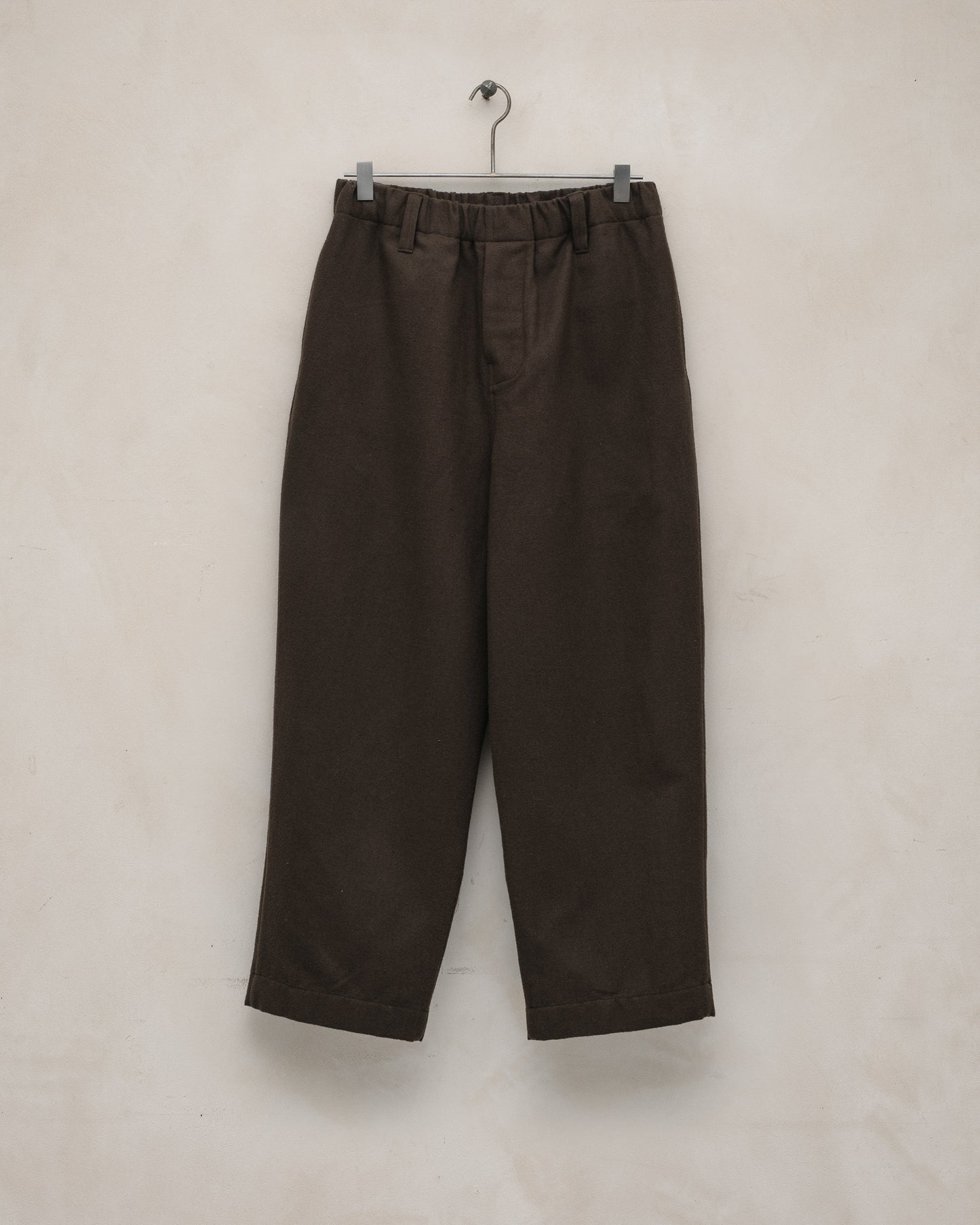 Elastic Pant - Brushed Broken Twill, Dark Olive