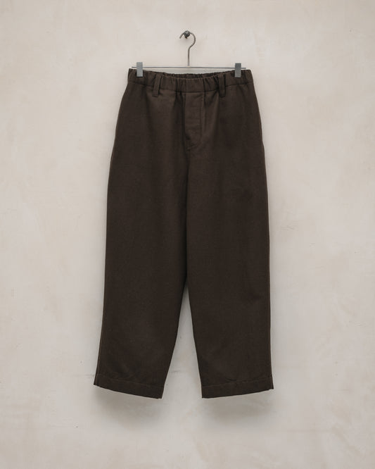 Elastic Pant - Brushed Broken Twill, Dark Olive
