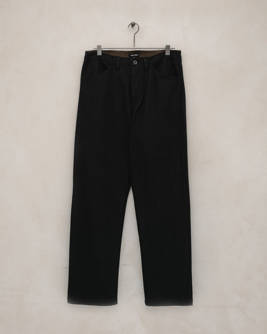 Four Pocket Pant - Cotton Kersey, Black