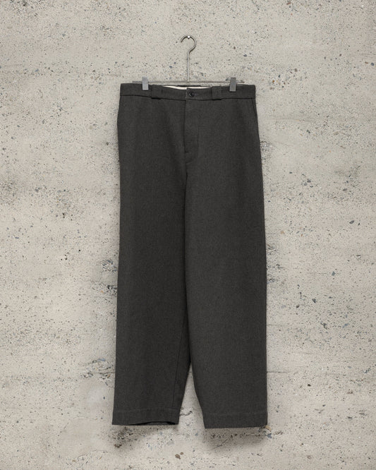 Flat Front Pant - Top Dyed Cotton Kersey, Olive Heather