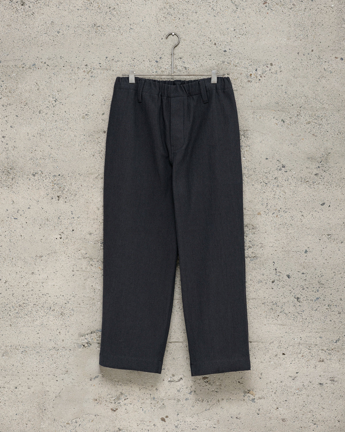 Elastic Pant - Yarn Dyed Cotton Twill, Navy/Grey