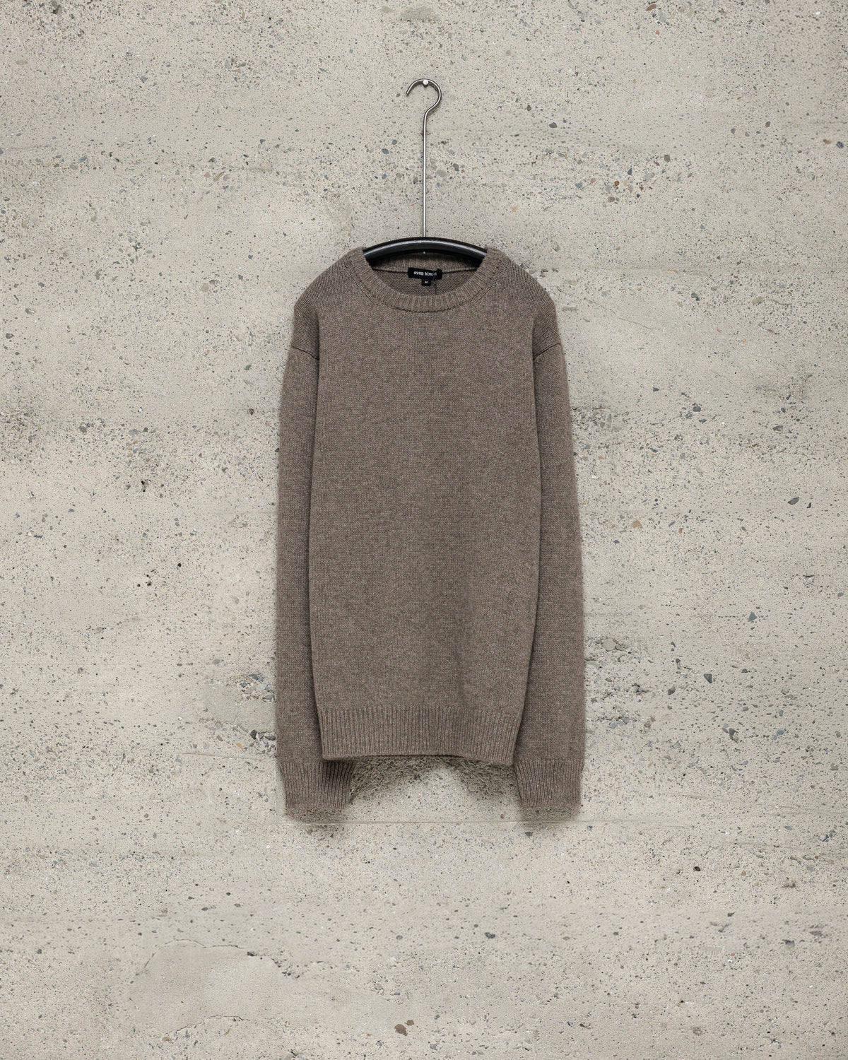 Crewneck Sweater - Undyed Yak Wool, Light Brown