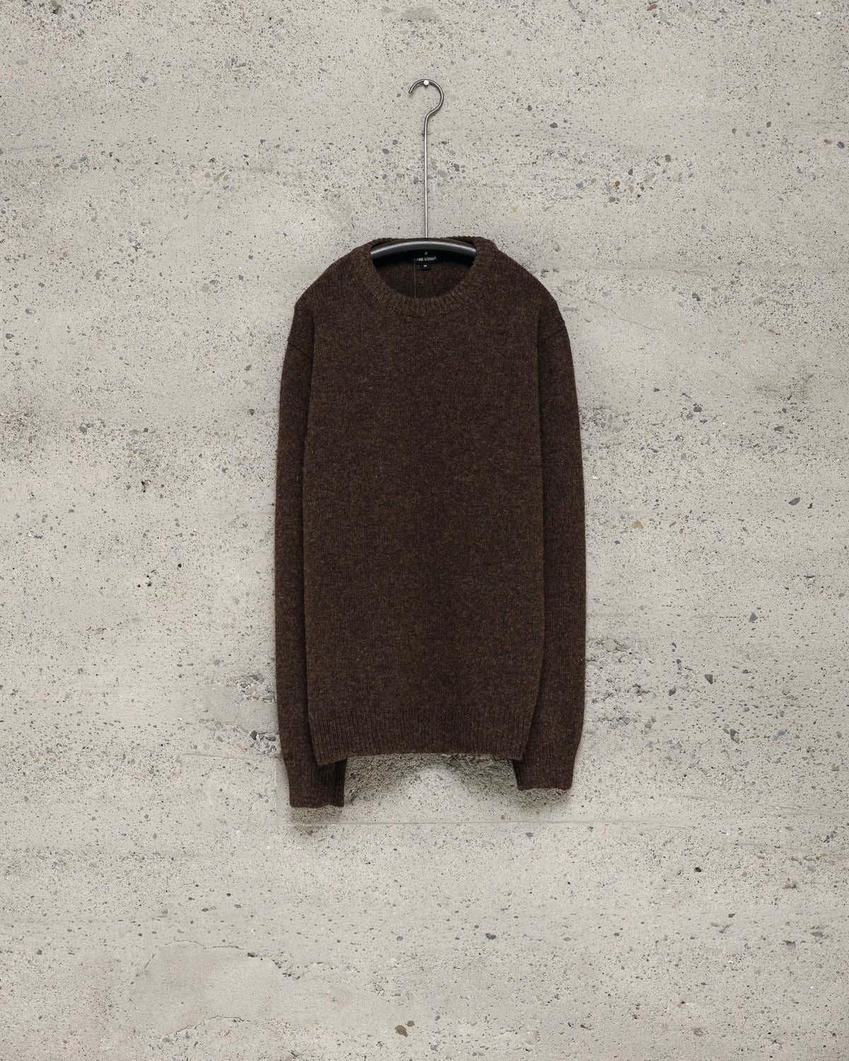 Crewneck Sweater - Top Dyed Wool, Dark Olive