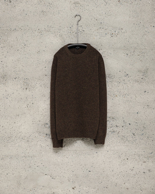 Crewneck Sweater - Top Dyed Wool, Dark Olive