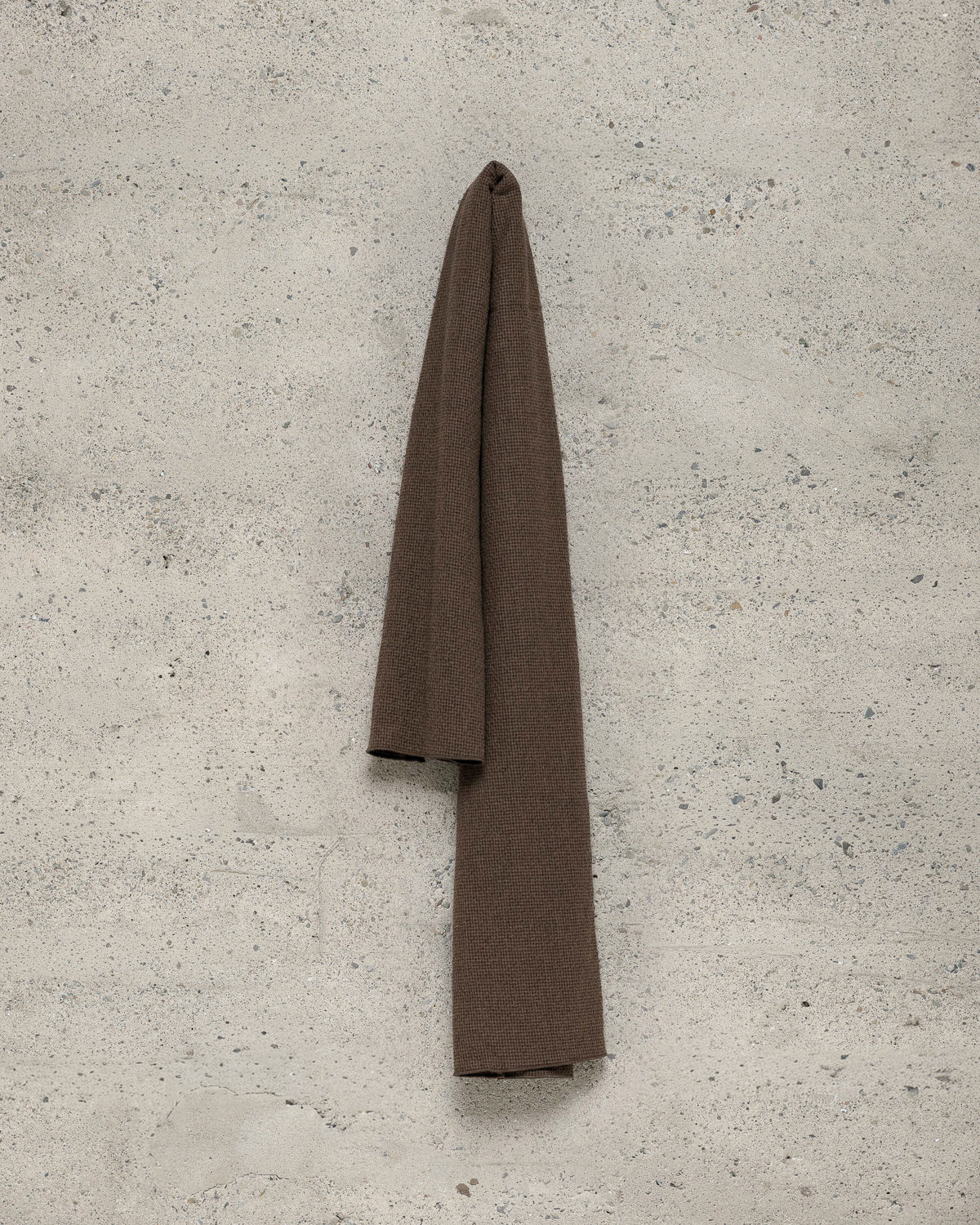 Woven Scarf - Wool/Cotton Puppytooth, Brown