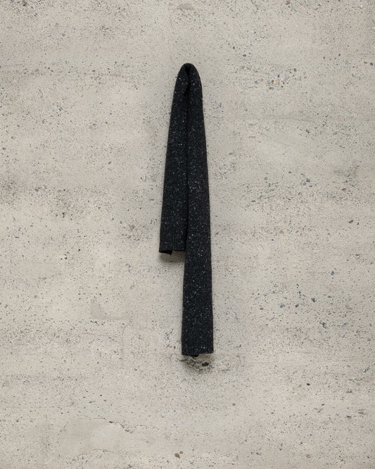 Knit Scarf - Wool/Cashmere Tweed, Black