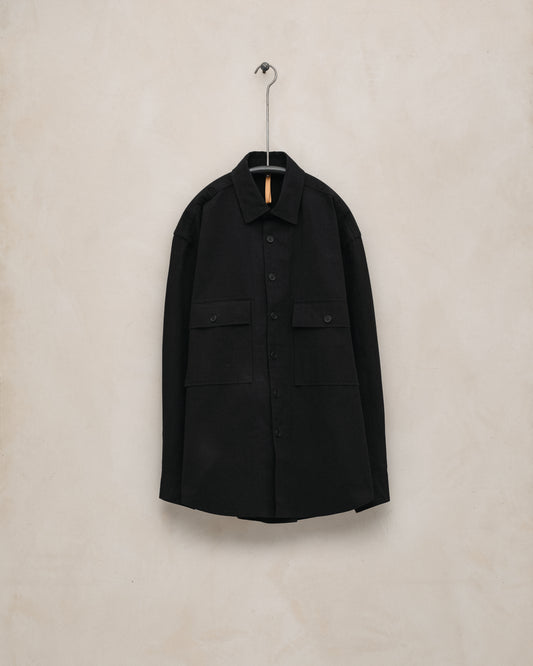 Big Shirt - Bio-wash Cotton Canvas, Black