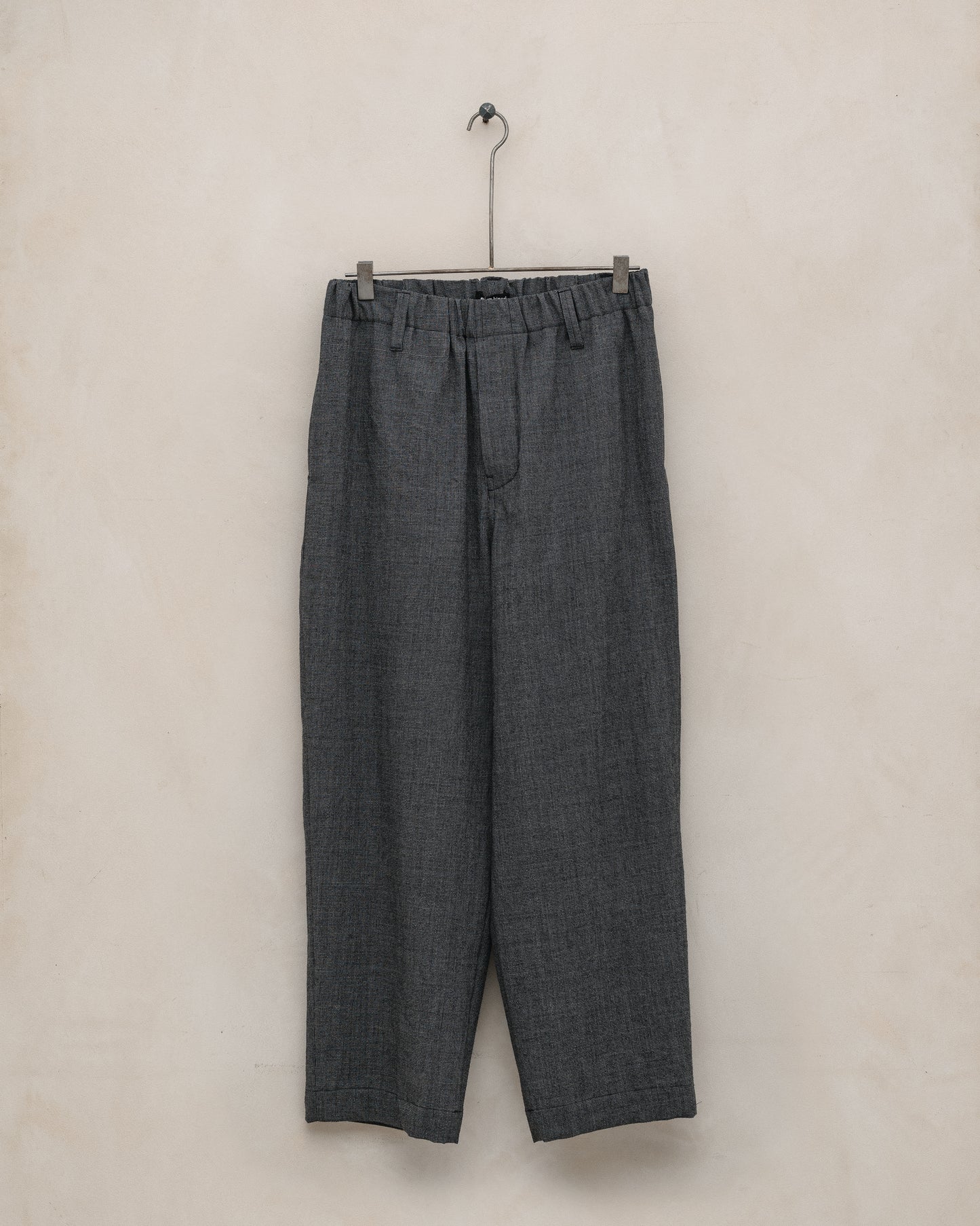 Elastic Pant - Worsted Wool Puppytooth, Charcoal/Black