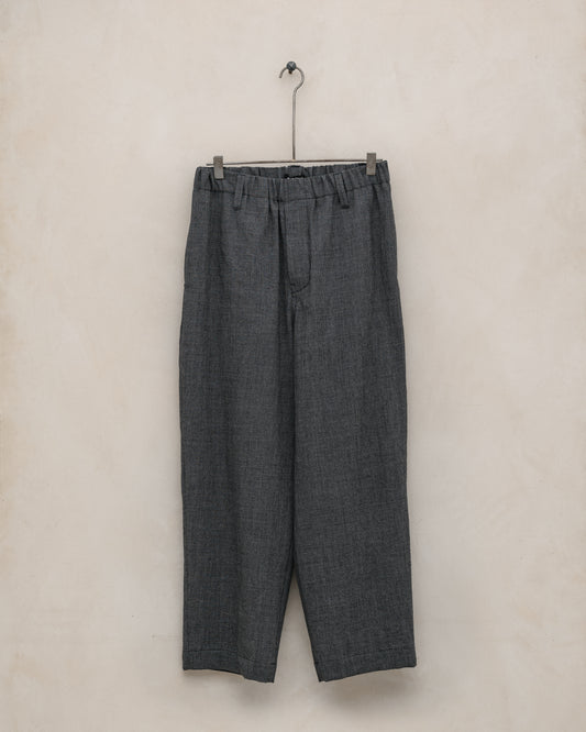 Elastic Pant - Worsted Wool Puppytooth, Charcoal/Black