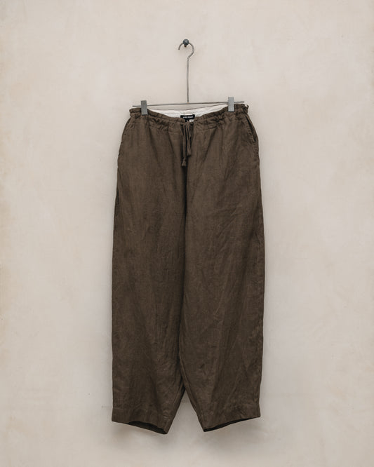 Drawstring Pant - Sumi Ink Hemp Twill, Dark Olive