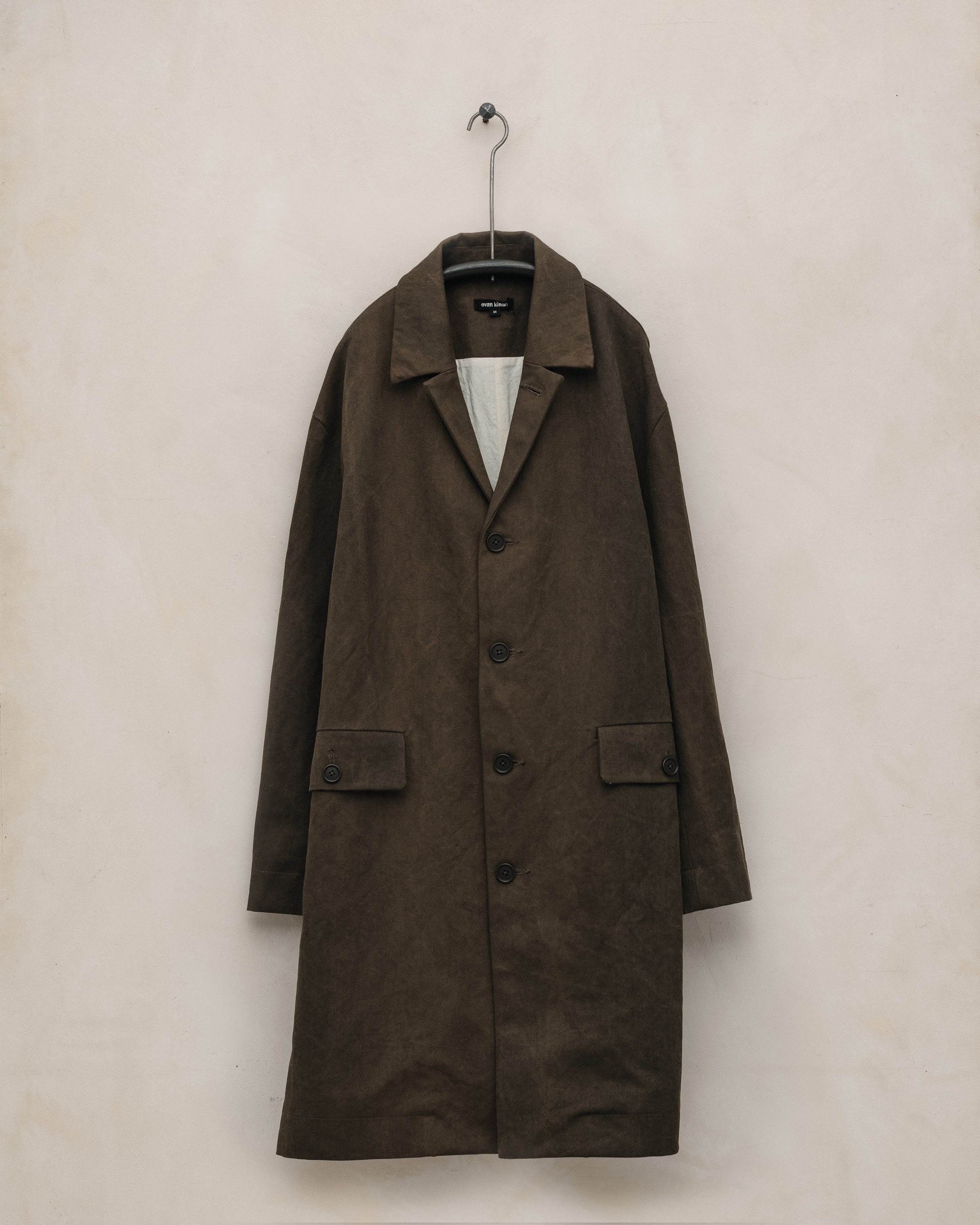 Zip Jacket Two - Sumi Ink Cotton/Washi Canvas, Dark Olive – evan