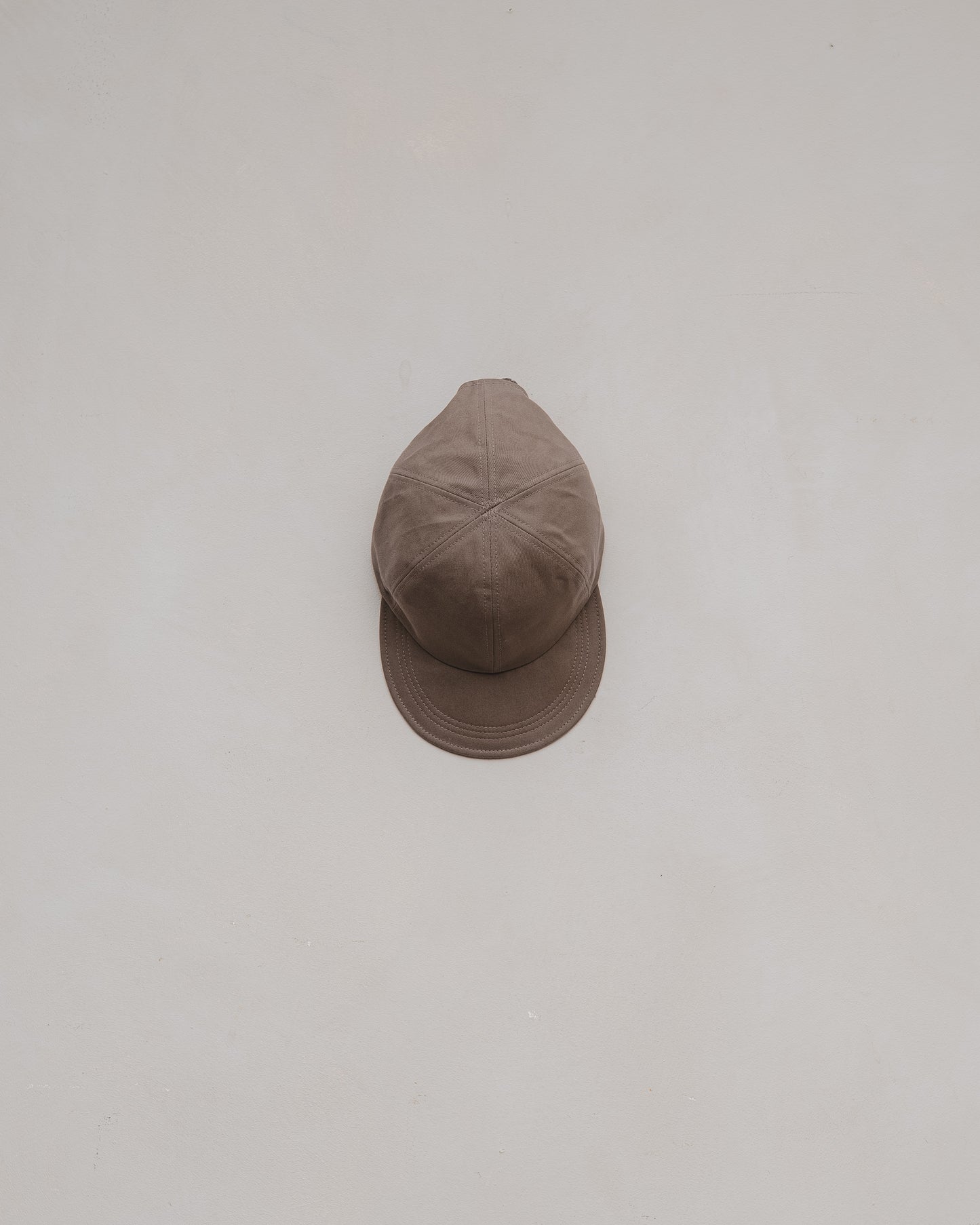 Six Panel Cap - Dry Waxed Cotton, Dark Khaki