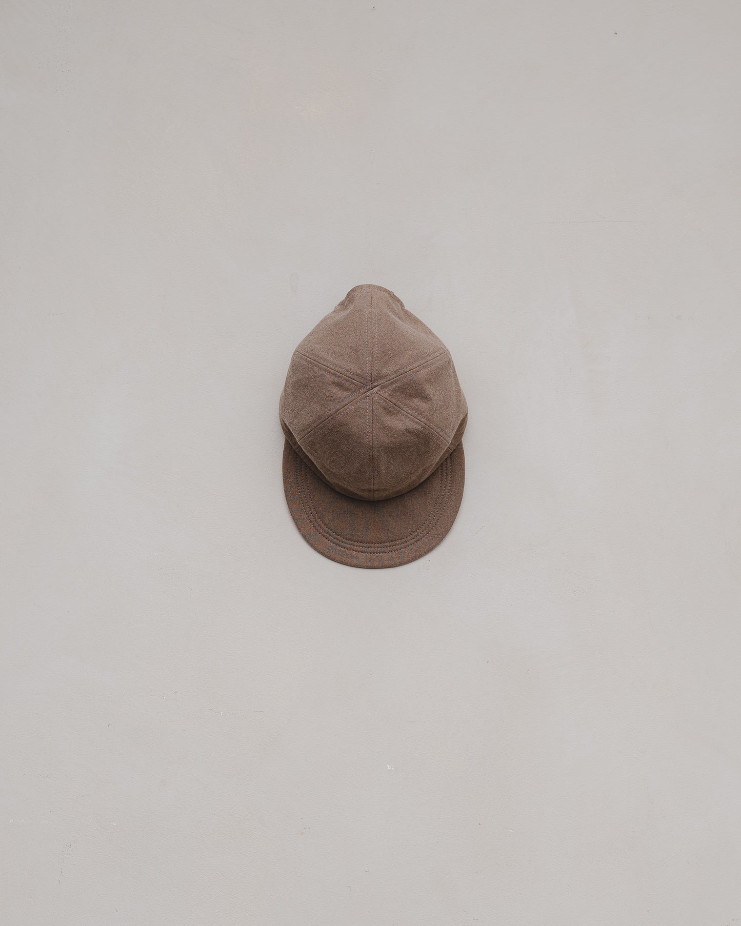 Six Panel Cap - Undyed Organic Cotton Canvas, Brown (Iron Mordant)