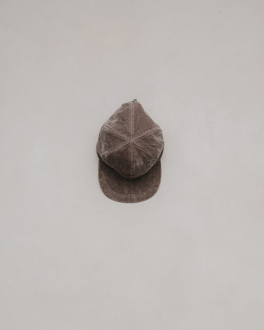 Six Panel Cap - Natural Dye Cotton/Hemp Corduroy, Gallnut/Iron