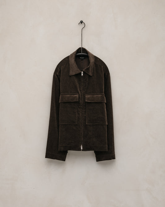 Zip Jacket - Sumi Ink Corduroy, Brown