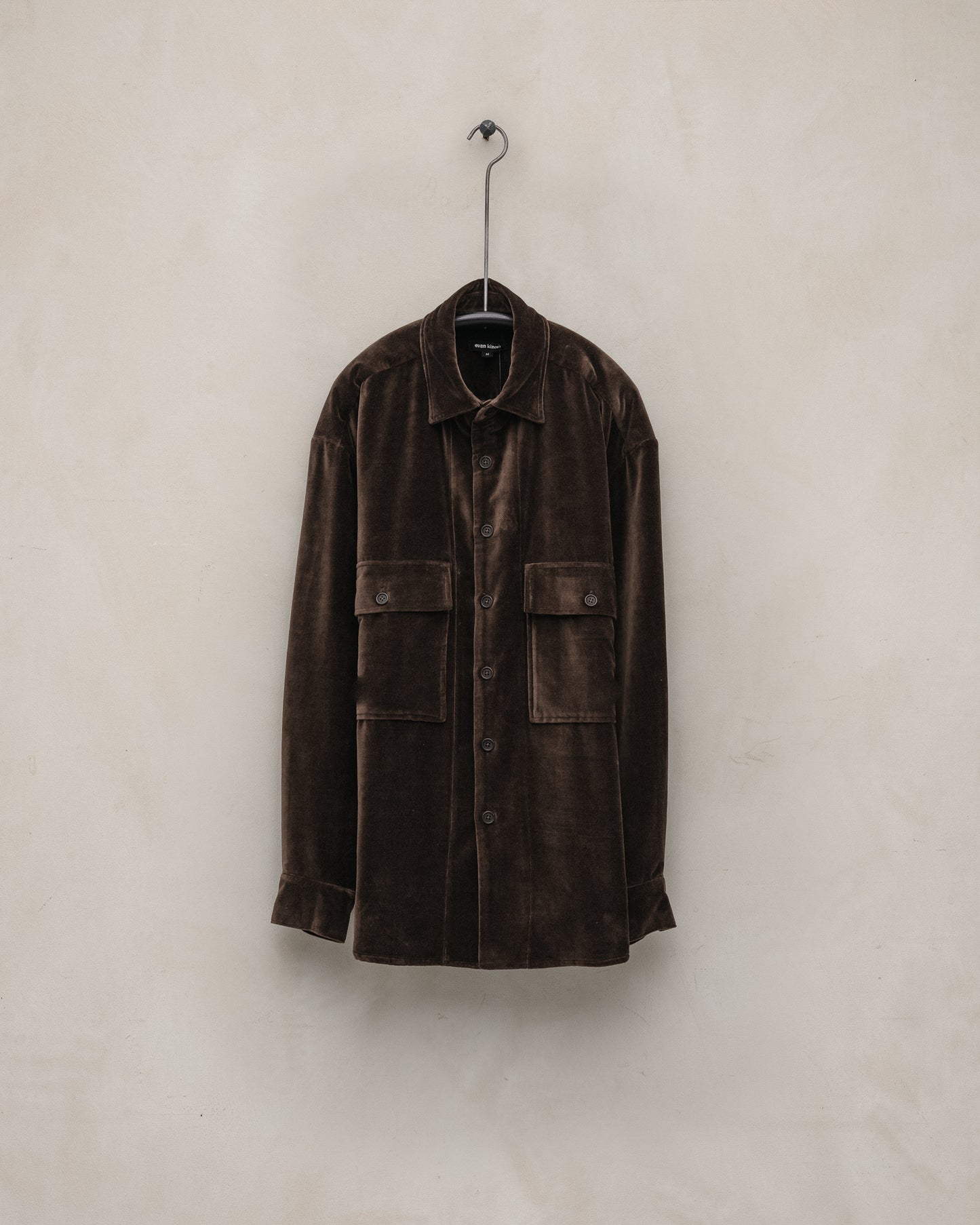 Big Shirt - Logwood Velvet, Brown