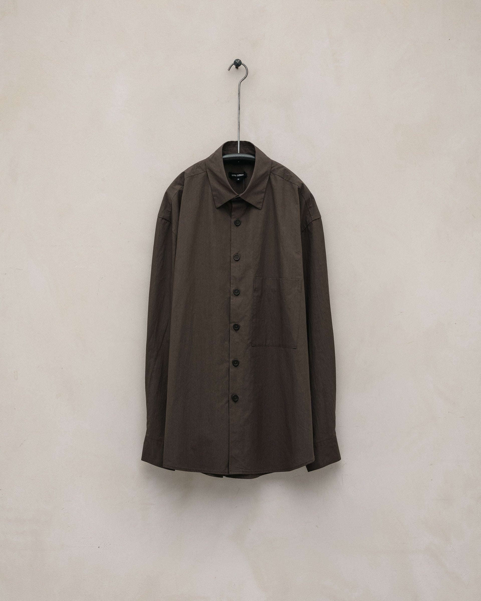 Flat Hem Shirt - Organic Cotton Typewriter, Anthracite – evan kinori